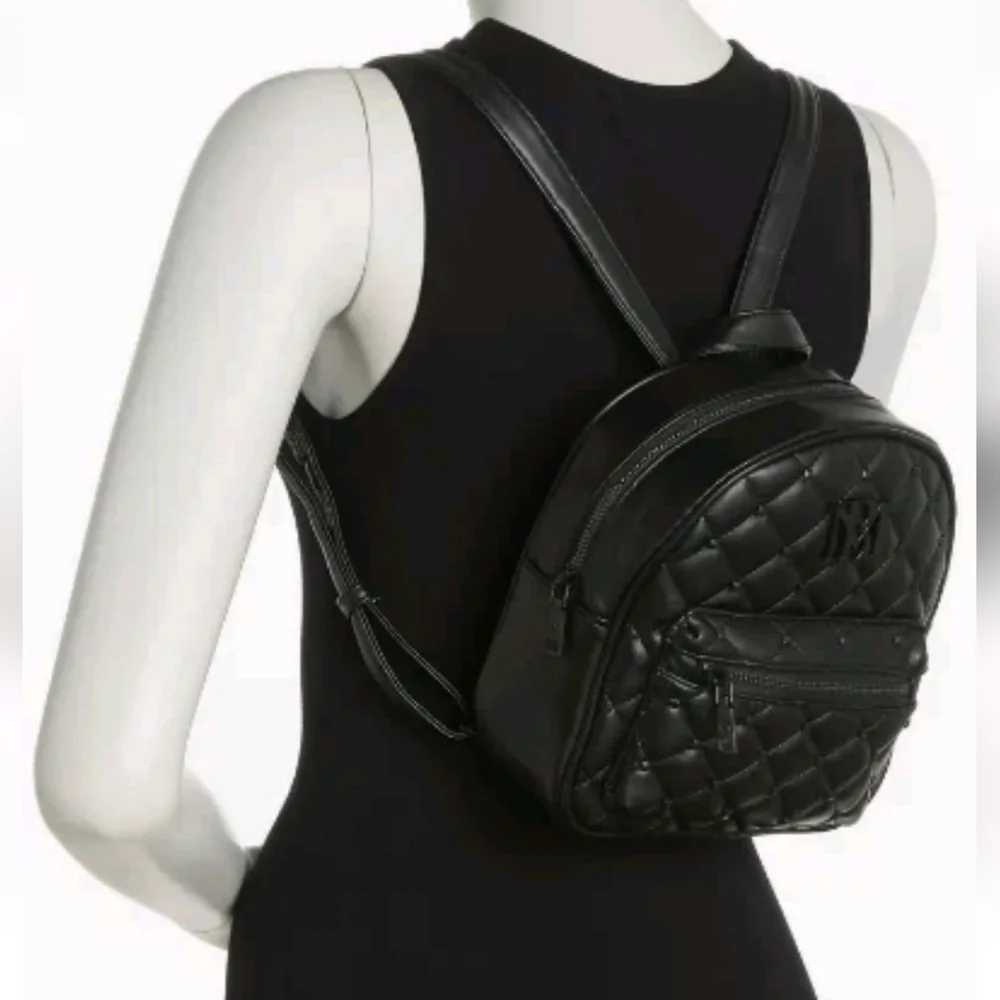 Badgley Mischka Vegan Leather Mini Studded Backpack